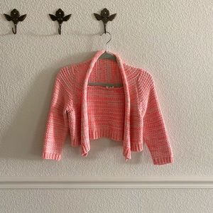 Anthropologie Moth Neon Pink Cardigan size Small
